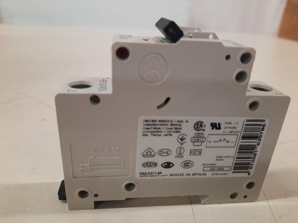 Eaton FAZ-D7/1-SP Miniature Circuit Breakers (MCBs) FAZ 1P 7A 277V 50/60Hz 1Ph