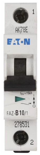 Eaton FAZ-B8/1 Miniature Circuit Breakers (MCBs) FAZ 1P 8A 277V 50/60Hz 1Ph