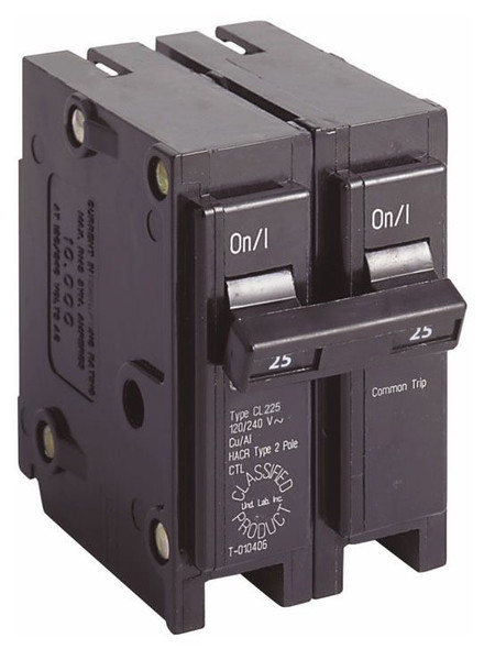 Eaton CL225 Miniature Circuit Breakers (MCBs) 2P 25A 240V EA