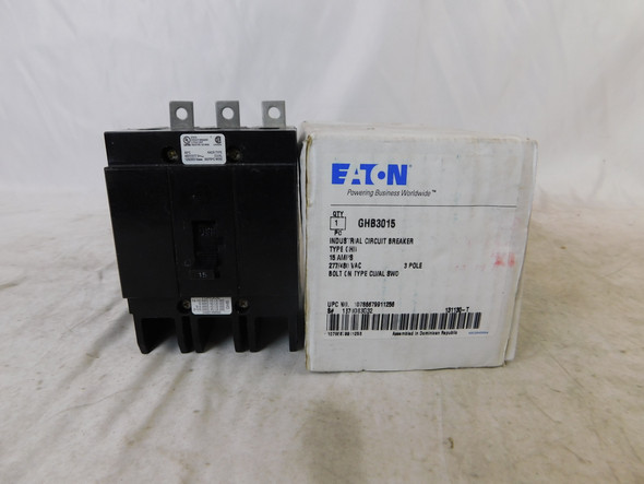 Eaton GHB3015 Molded Case Breakers (MCCBs) GHB 3P 15A 240V 50/60Hz 3Ph G Frame EA