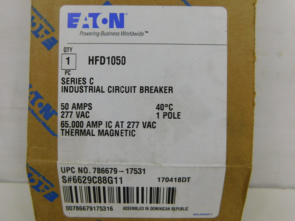 Eaton HFD1050 Molded Case Breakers (MCCBs)