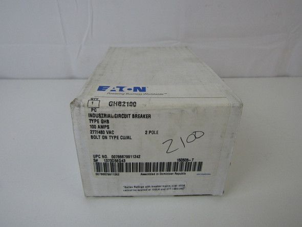 Eaton GHB2100 Miniature Circuit Breakers (MCBs) 2P 100A