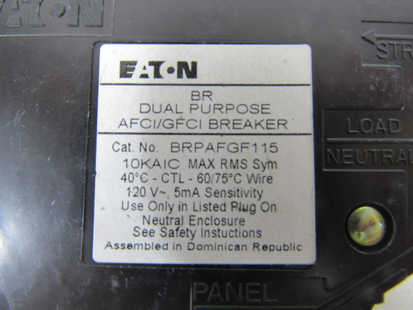 Eaton BRPAFGF115 Miniature Circuit Breakers (MCBs) 1P 15A 240V EA