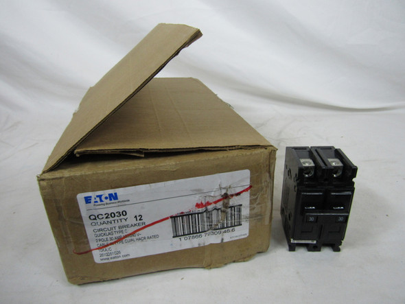 Eaton QC2030 Miniature Circuit Breakers (MCBs) QC 2P 30A 240V 50/60Hz 1Ph EA