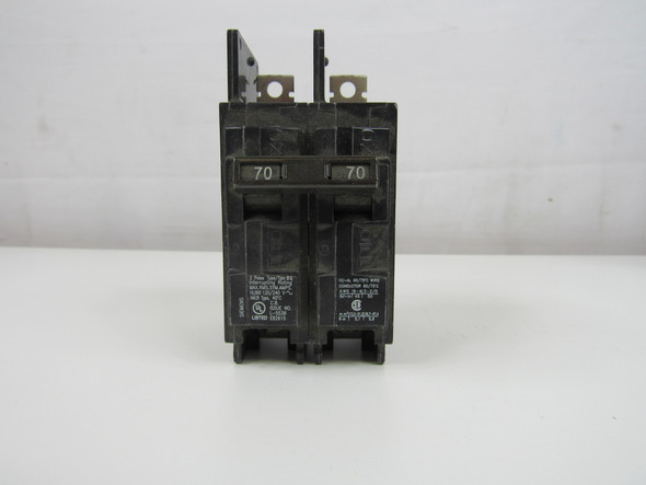 Siemens BQ2B070 Miniature Circuit Breakers (MCBs) 2P 70A 120V