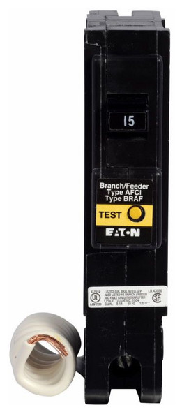 Eaton BR115AF Miniature Circuit Breakers (MCBs) BR 1P 15A 240V 50/60Hz 1Ph EA