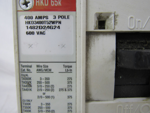 Eaton HKD3400T52WPN Molded Case Breakers (MCCBs)
