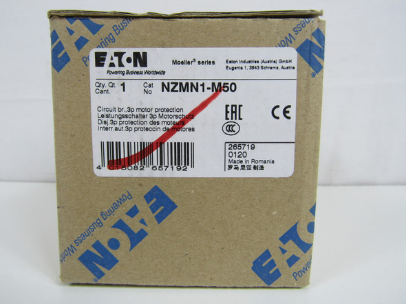 Eaton NZMN1-M50 Molded Case Breakers (MCCBs)