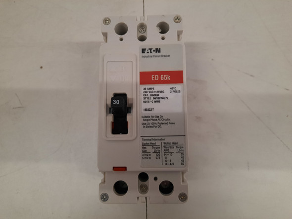 Eaton ED2030 Molded Case Breakers (MCCBs)