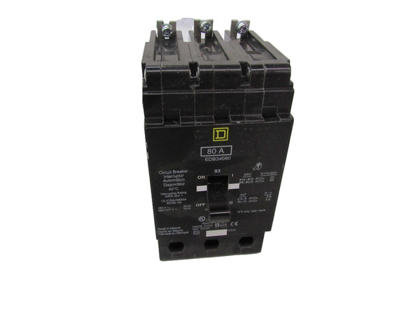 Square D EDB34080 Miniature Circuit Breakers (MCBs)