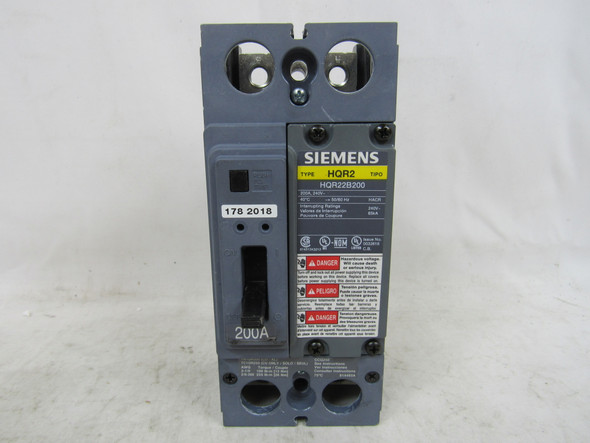 Siemens HQR22B200 Molded Case Breakers (MCCBs)