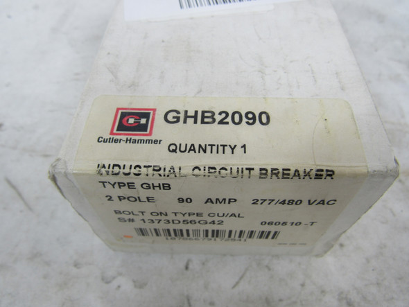 Eaton GHB2090 Molded Case Breakers (MCCBs) GHB 2P 90A 480V 50/60Hz 2Ph G Frame EA