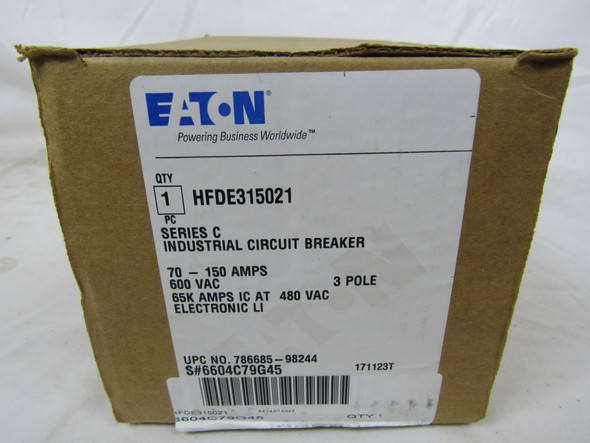 Eaton HFDE315021 Molded Case Breakers (MCCBs)