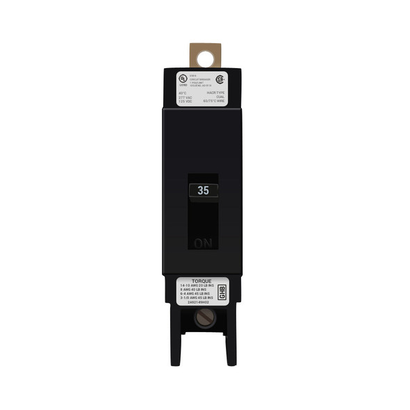 Eaton GHB1035 35A 277/480VAC at 50/60Hz, 125VDC Non-Interchangeable Trip Circuit Breaker