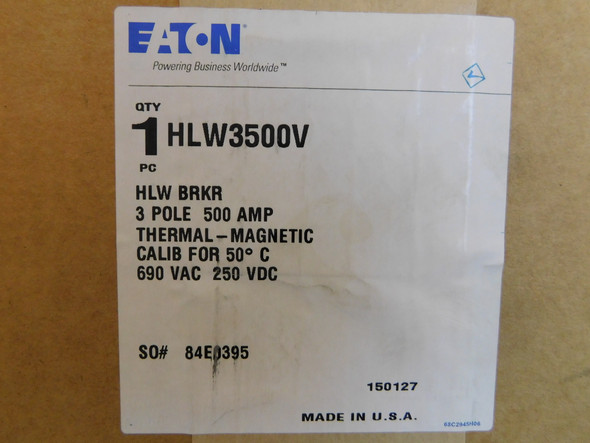 Eaton HLW3500V Molded Case Breakers (MCCBs)