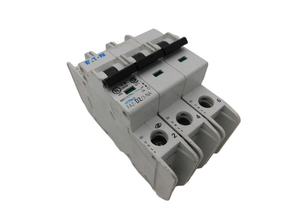 Eaton FAZ-D2/3-NA Miniature Circuit Breakers (MCBs) FAZ 3P 2A 480V 50/60Hz 3Ph