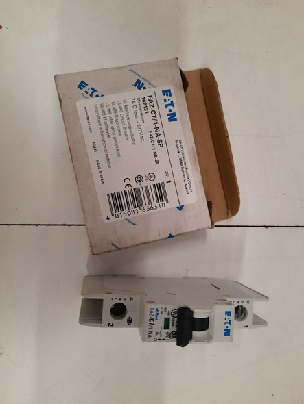 Eaton FAZ-C7/1-NA-SP Miniature Circuit Breakers (MCBs) FAZ 1P 7A 480V 50/60Hz 1Ph EA