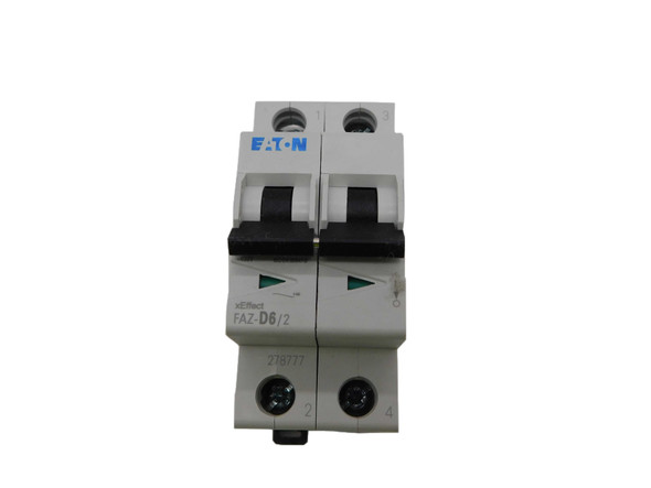 Eaton FAZ-D6/2 Miniature Circuit Breakers (MCBs)
