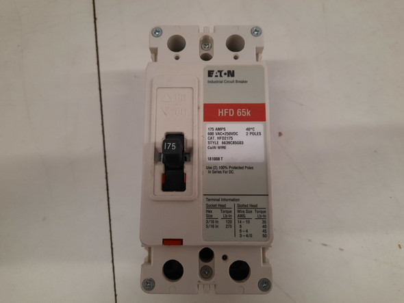 Eaton HFD2175 Molded Case Breakers (MCCBs)