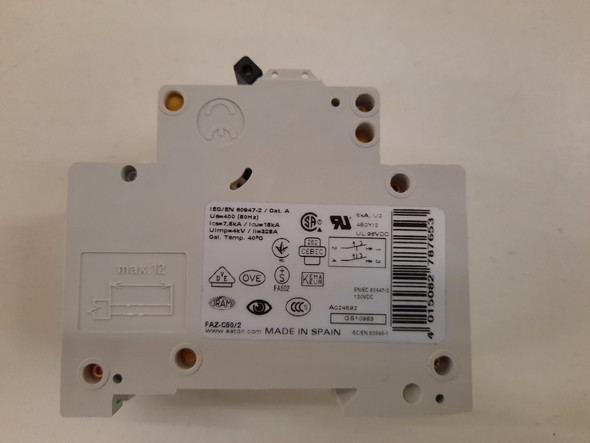 Eaton FAZ-C50/2 Miniature Circuit Breakers (MCBs)