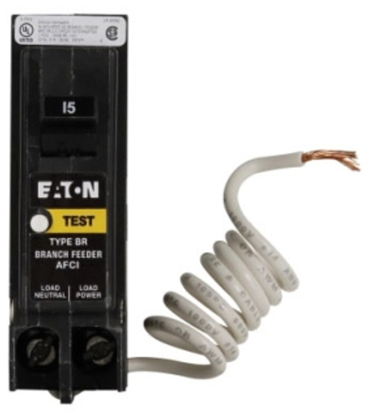 Eaton BRAF115 Miniature Circuit Breakers (MCBs) BR 1P 15A 120V 50/60Hz 1Ph EA