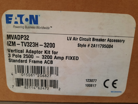 Eaton MVADP32 Circuit Breaker Accessories Vertical Adapter Kit 3P 3200A