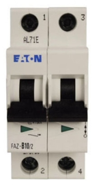 Eaton FAZ-C4/2-NA Miniature Circuit Breakers (MCBs) FAZ 2P 4A 277V 50/60Hz 1Ph EA