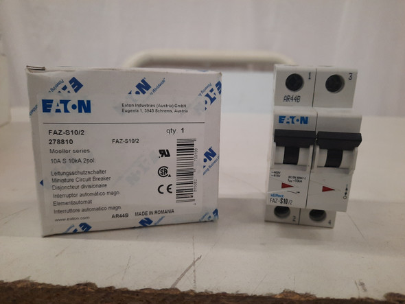 Eaton FAZ-S10/2 Miniature Circuit Breakers (MCBs)