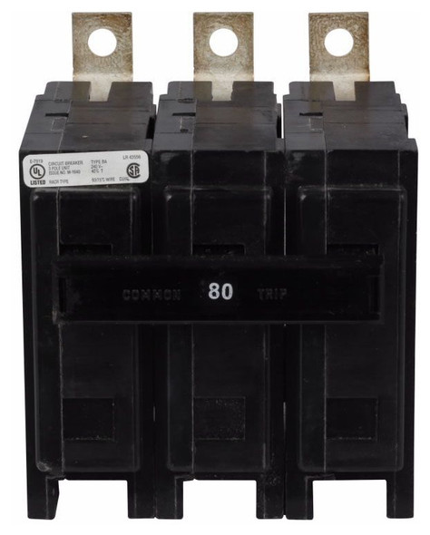 Eaton BAB3100HS Miniature Circuit Breakers (MCBs) BA 3P 100A 240V 50/60Hz 3Ph EA