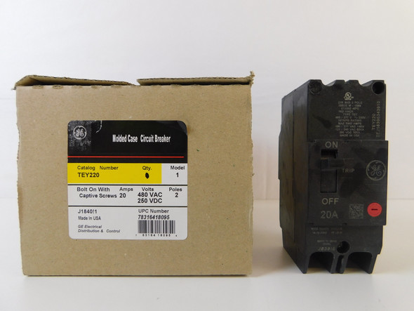 GENERAL ELECTRIC TEY220 Miniature Circuit Breakers (MCBs)