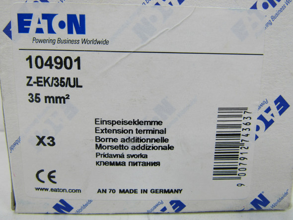 Eaton Z-EK/35/UL Circuit Breaker Accessories 1P EA
