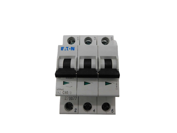 Eaton FAZ-C40/3-RT Miniature Circuit Breakers (MCBs) FAZ 3P 40A 240V 50/60Hz 3Ph