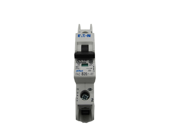 Eaton FAZ-B20/1-RT Miniature Circuit Breakers (MCBs) FAZ 1P 20A 277V 50/60Hz 1Ph EA