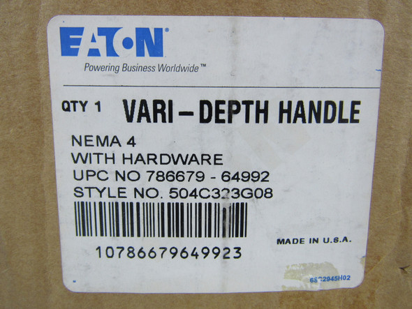 Eaton 504C323G08 Circuit Breaker Accessories Vari-Depth Rotary Handle