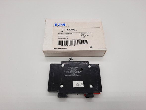 Eaton QCR1030 Miniature Circuit Breakers (MCBs) QCR 1P 30A 240V 50/60Hz 1Ph EA