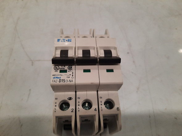 Eaton FAZ-D15/3-NA Miniature Circuit Breakers (MCBs)