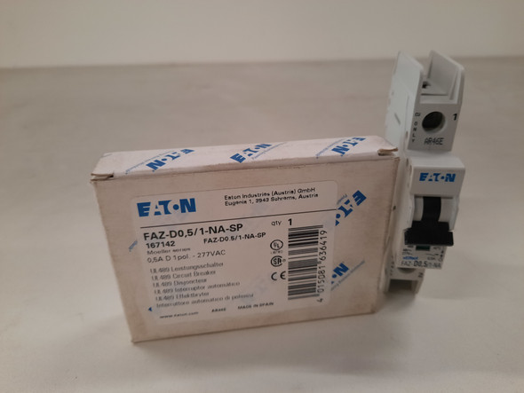 Eaton FAZ-D0.5/1-NA-SP Miniature Circuit Breakers (MCBs)