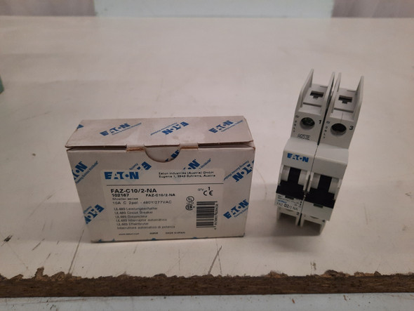 Eaton FAZ-C10/2-NA Miniature Circuit Breakers (MCBs) 2P 10A 277V EA