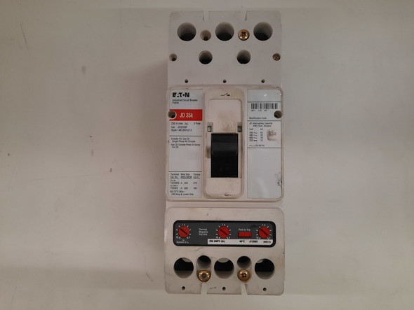 Eaton JD3250 Molded Case Breakers (MCCBs) 3P 250A 600V EA