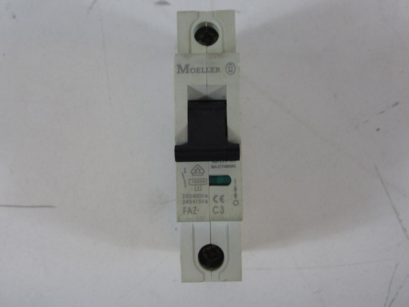 Eaton FAZ-C3/1-NA Miniature Circuit Breakers (MCBs) FAZ 1P 3A 480V 50/60Hz 1Ph
