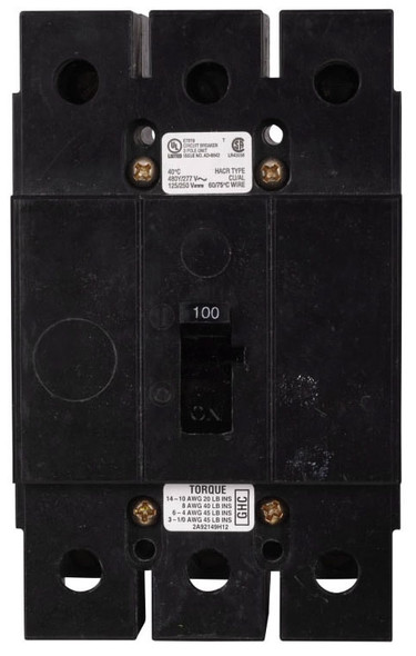 Eaton GHC3050D Molded Case Breakers (MCCBs) GHC 3P 50A 480V 50/60Hz 3Ph G Frame