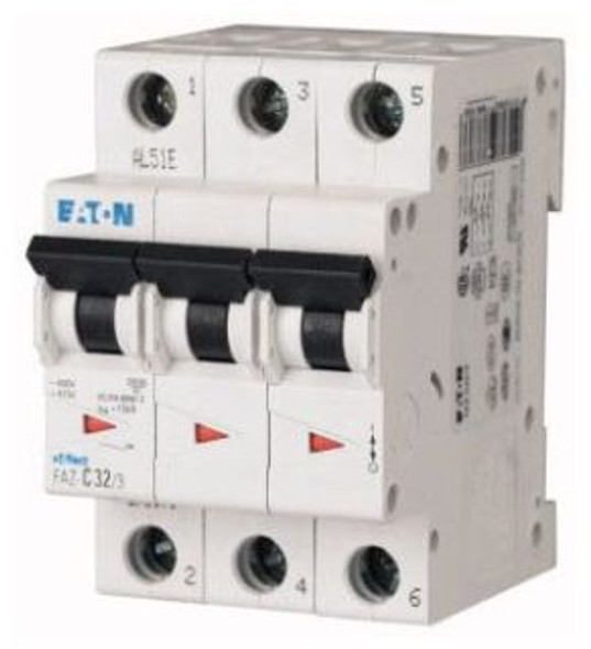 Eaton FAZ-C20/3 Miniature Circuit Breakers (MCBs) FAZ 3P 20A 400V 50/60Hz 3Ph EA