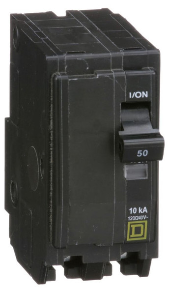 Square D QO250 Miniature Circuit Breakers (MCBs) 2P 50A 120V