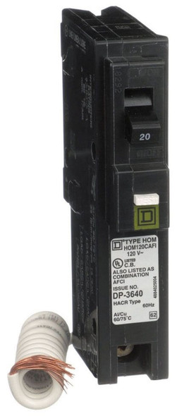 Schneider Electric HOM120CAFIC Miniature Circuit Breakers (MCBs) HOM 1P 20A 120V 50/60Hz 1Ph Schneider Electric HOM120CAFIC Miniature Circuit Breakers (MCBs) HOM 1P 20A 120V 50/60Hz 1Ph