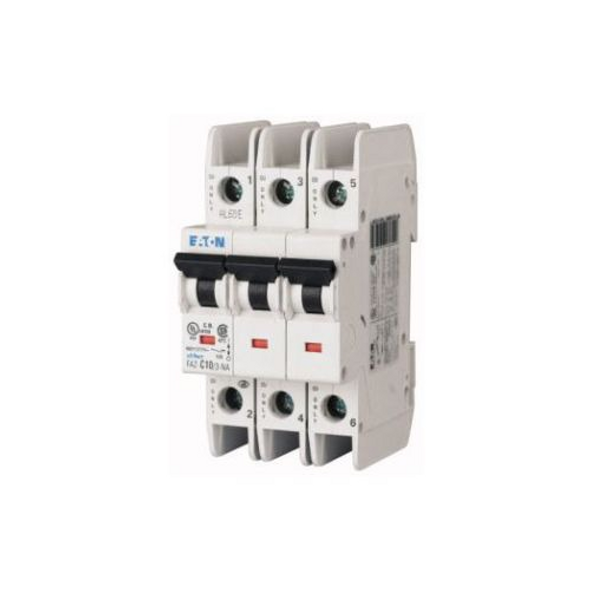 Eaton FAZ-C10/3-NA Din Rail Mounted Circuit Breakers 3P 10A 277V EA