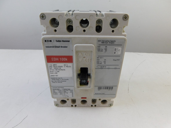 Eaton EDH3110 Molded Case Breakers (MCCBs) EDH 3P 110A 240V 50/60Hz 3Ph F Frame