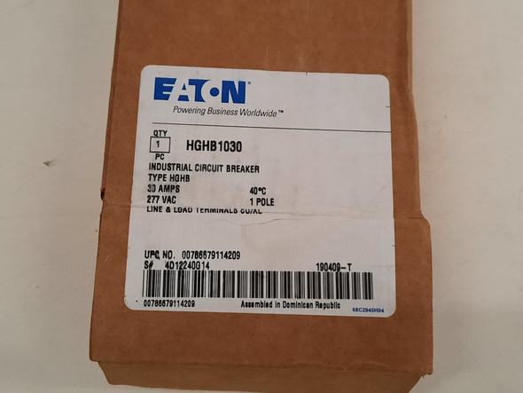 Eaton HGHB1030 Molded Case Breakers (MCCBs)