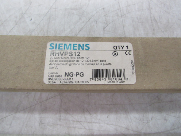 Siemens RHVPS12 Circuit Breaker Accessories