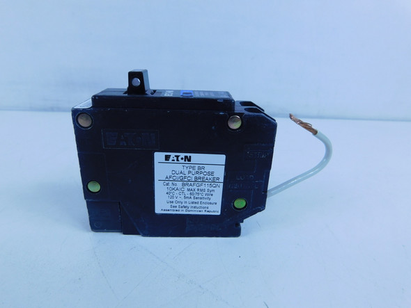 Eaton BRAFGF115QN Miniature Circuit Breakers (MCBs) BR 1P 15A 120V 50/60Hz 1Ph EA