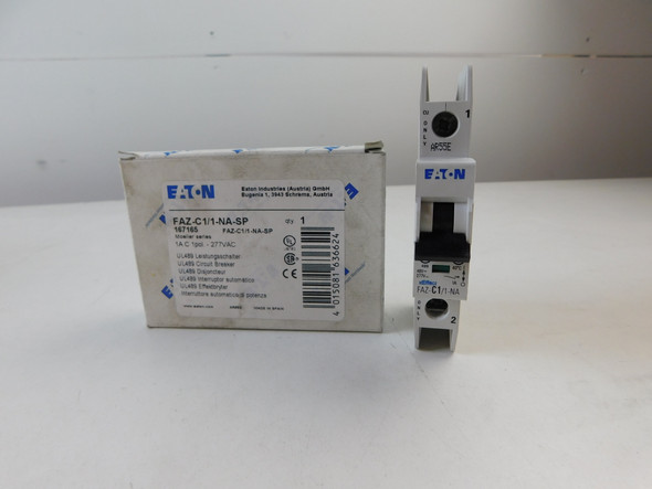 Eaton FAZ-C1/1-NA-SP Miniature Circuit Breakers (MCBs) FAZ 1P 1A 277V 50/60Hz 1Ph EA